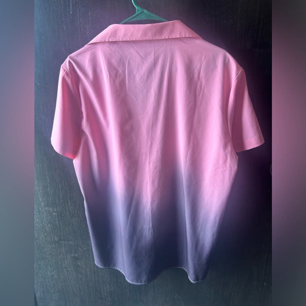 Pink Ombré Button down - Picture 2 of 3